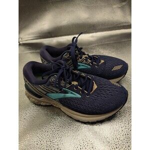 Brooks Adrenaline GTS 19 Women’s Size 8 Navy Blue Aqua Running Shoes 120284 1B